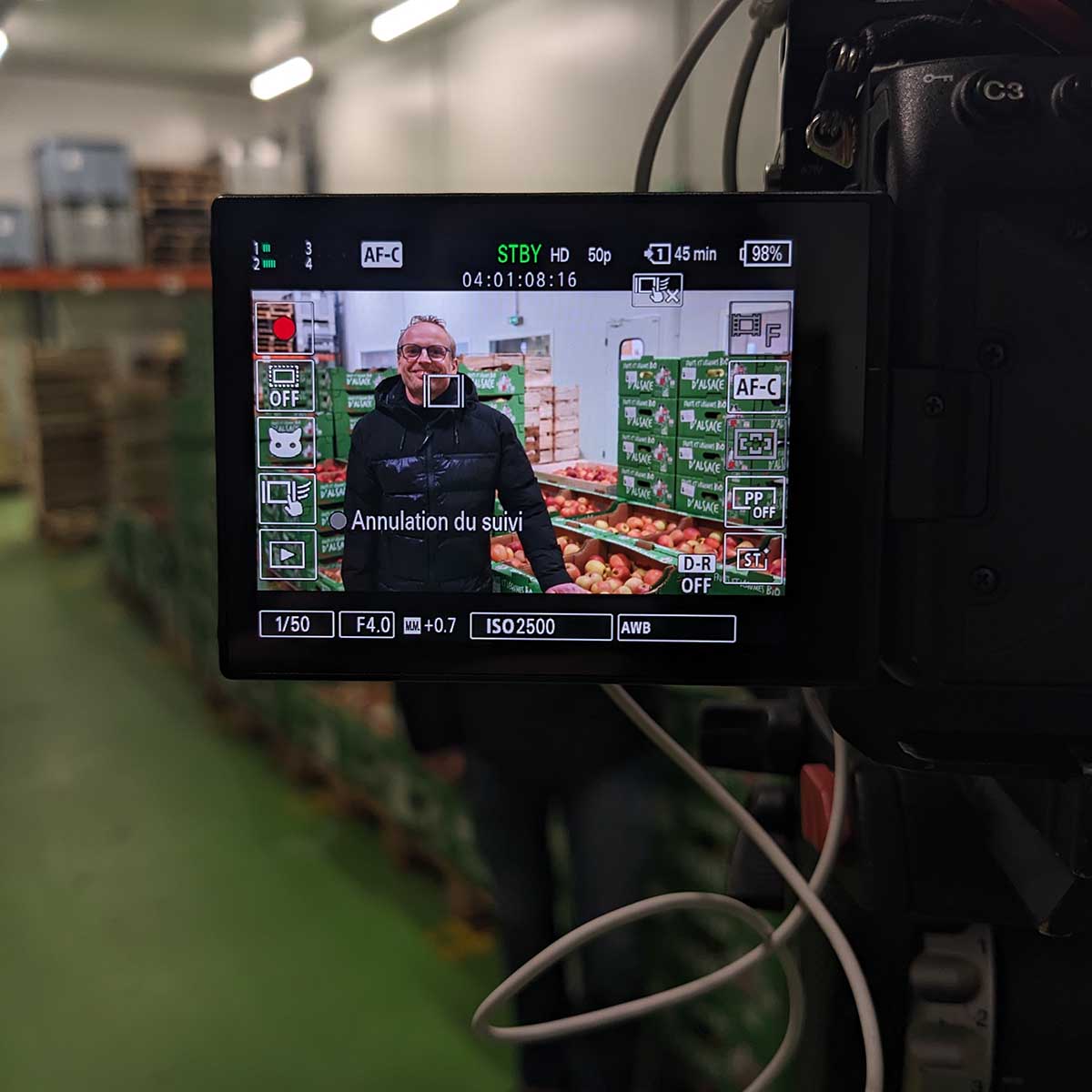 Caméra France 3 - Interview President Solibio - Michel Horrenberger