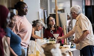 distribution alimentaire par l'association vrac